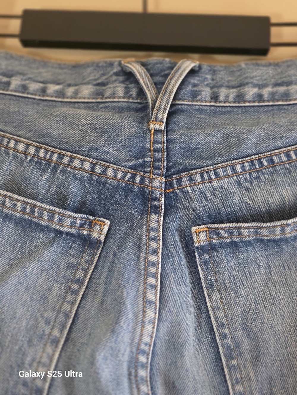 Veronica Beard Light Blue High-Rise Flare Jeans with Patch Pockets - Picture 10 of 11